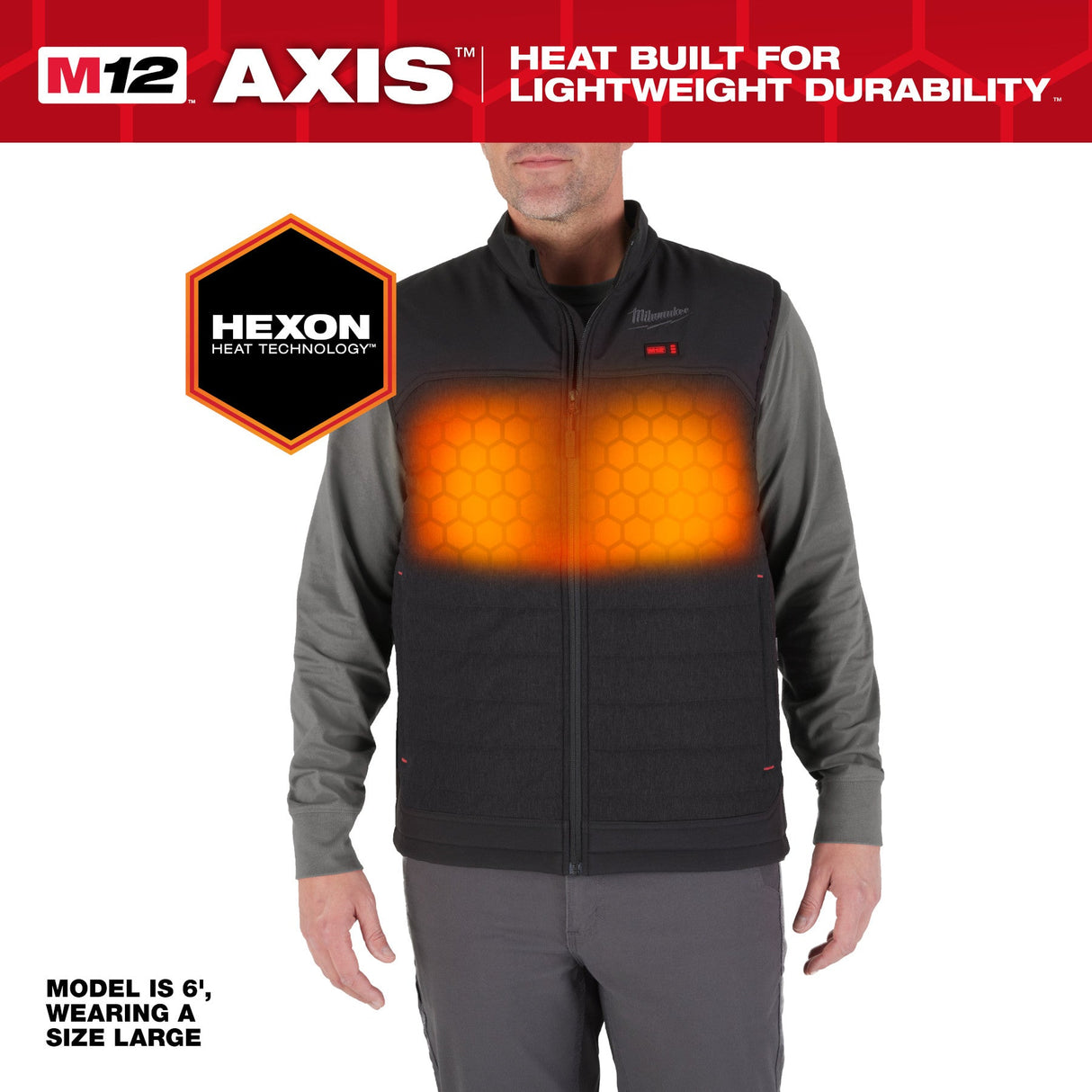 Milwaukee M300 - 21 M12™ Heated AXIS™ Vest - Mississauga Hardware Centre Inc