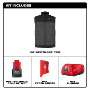 Milwaukee M300 - 21 M12™ Heated AXIS™ Vest - Mississauga Hardware Centre Inc