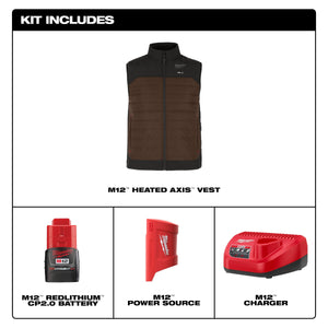 Milwaukee M300 - 21 M12™ Heated AXIS™ Vest - Mississauga Hardware Centre Inc