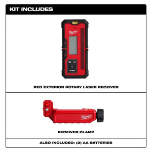 Milwaukee Red Exterior Rotary Laser Receiver - Mississauga Hardware Centre Inc