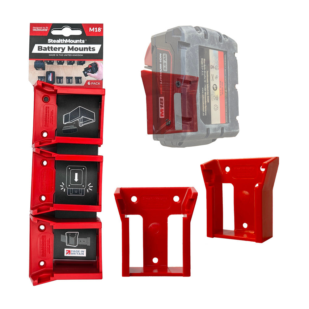 StealthMount - BM-MW18-5-6 - Battery Mount Milwaukee M18