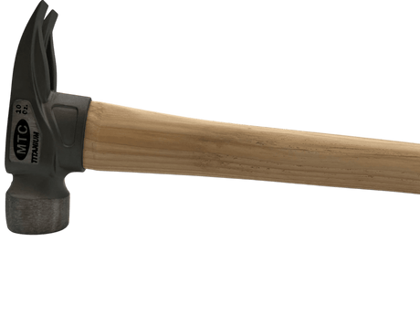 MTC Martinez 14'' Titanium Head O Nose Finish Head Wood Handle - Mississauga Hardware Centre Inc