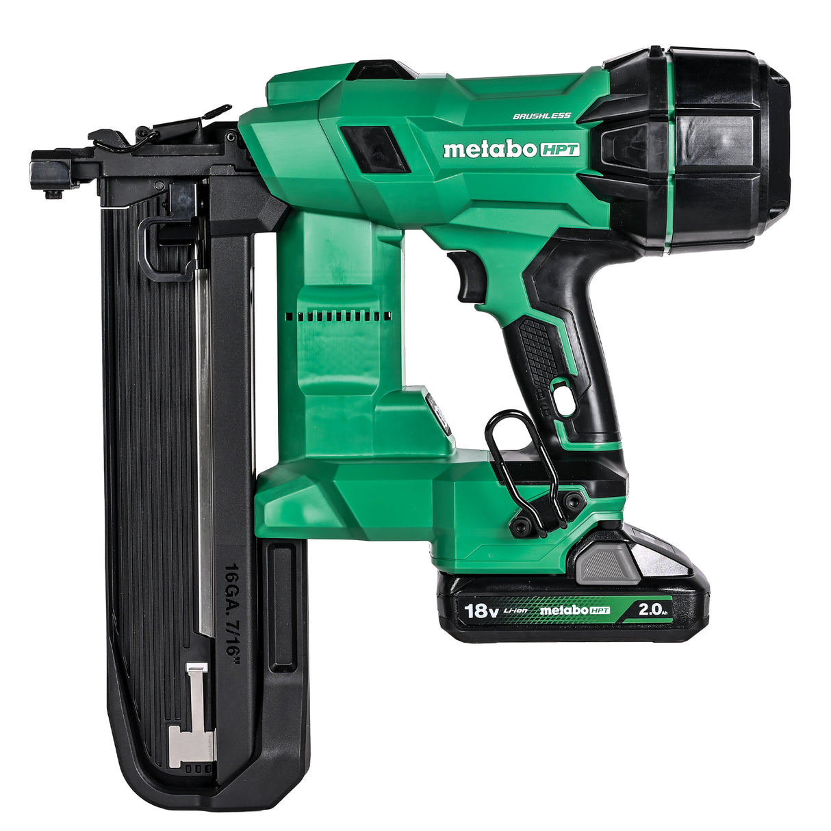metabo HPT N1808DA 18V Cordless 16 Ga (7/16") Medium Crown Stapler (1x2.0Ah)