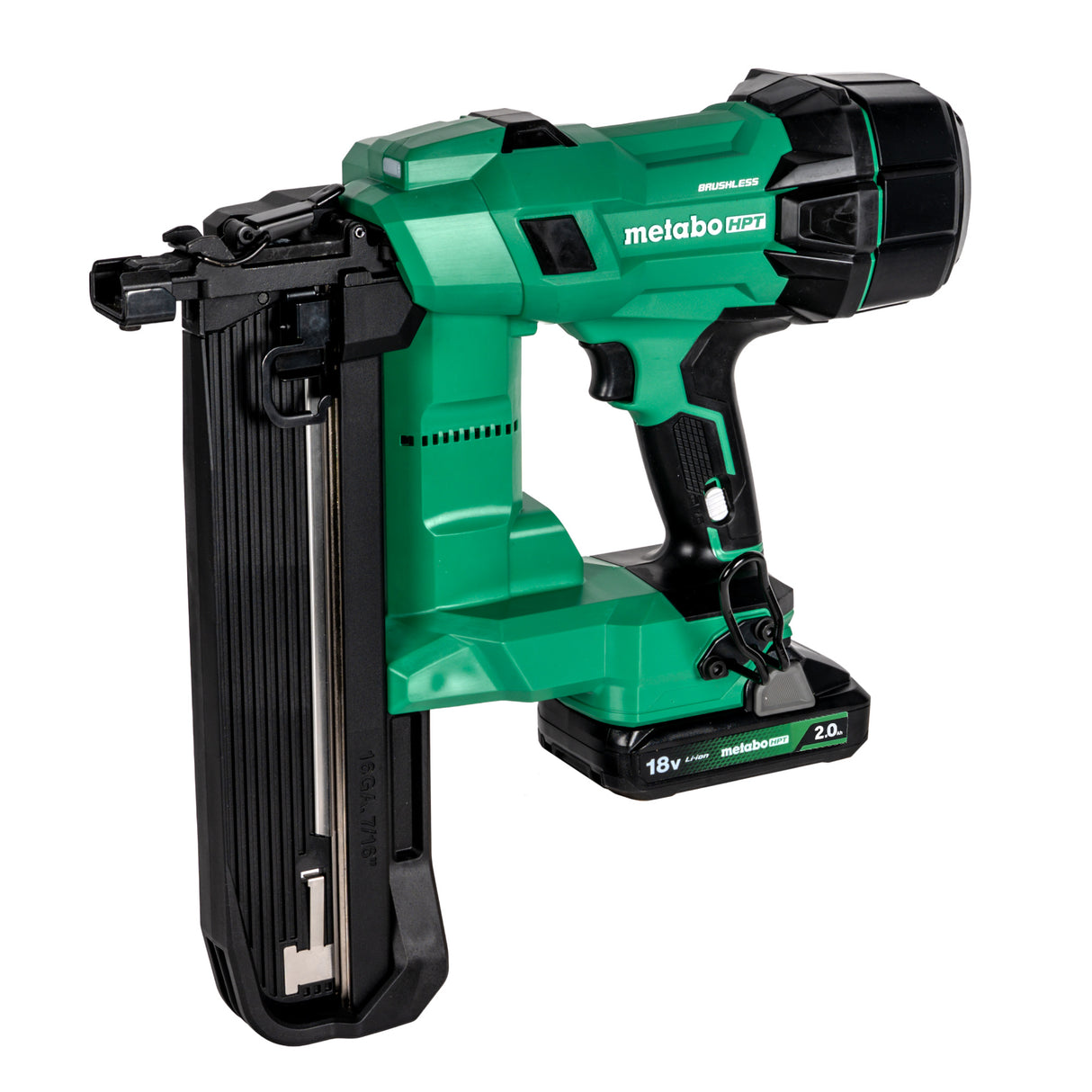 metabo HPT N1808DA 18V Cordless 16 Ga (7/16") Medium Crown Stapler (1x2.0Ah)