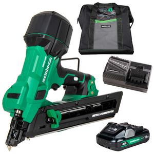 metabo HPT NR1838DKAM 18V MultiVolt Brushless 1-1/2" Metal Connector Nailer