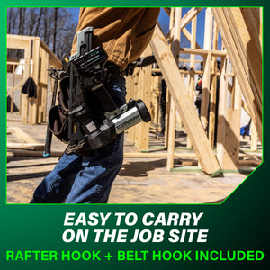 metabo HPT NR1890DCBQRY 18V 30° Cordless Pneumatic 3-1/2" Framing Nailer (1 x 10Ah T-PWR Tabless Battery)