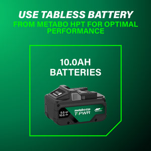 metabo HPT NR1890DCBQRY 18V 30° Cordless Pneumatic 3-1/2" Framing Nailer (1 x 10Ah T-PWR Tabless Battery)