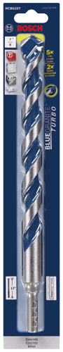 Bosch HCBG12T 3/8 In. x 6 In. BlueGranite Turbo™ Carbide Hammer Drill Bit