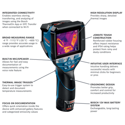Bosch GTC600C Professional 12V Max Connected Thermal Camera