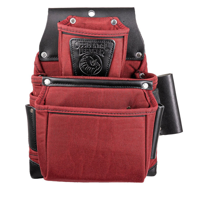 OCCIDENTAL LEATHER R8060 OxyLights 3 Pouch Fastener Bag – Red and Black - Mississauga Hardware Centre Inc