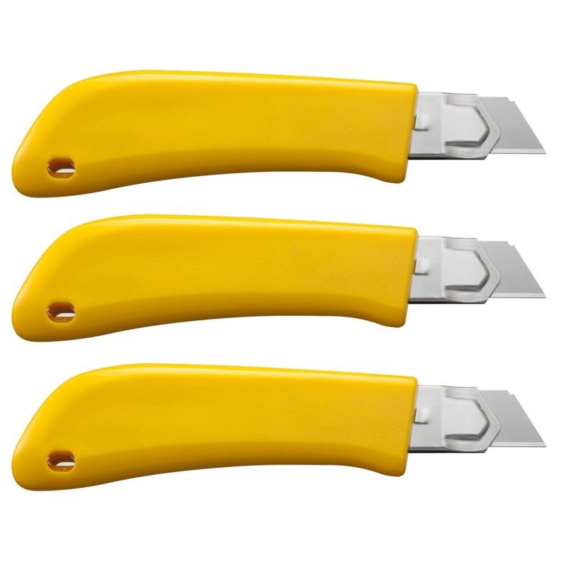 OLFA BN - L/CP3 18mm Heavy - Duty Ratchet Lock Snap - Off Utility Knife - 3 Pack - Mississauga Hardware Centre Inc