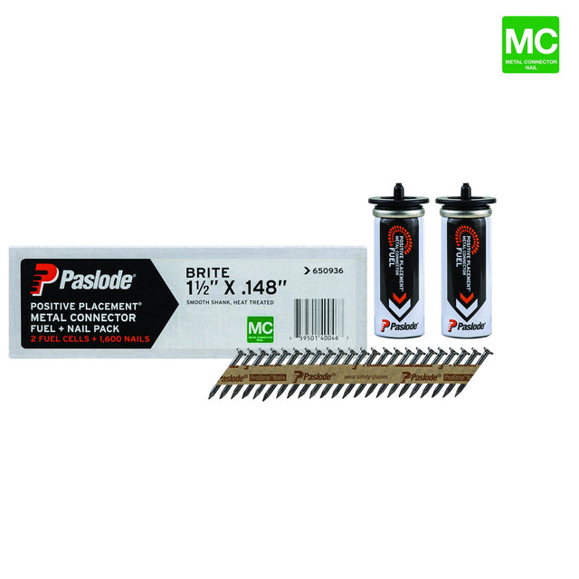 PASLODE Positive Placement Metal Connector Fuel + Nail Pack - Mississauga Hardware Centre Inc