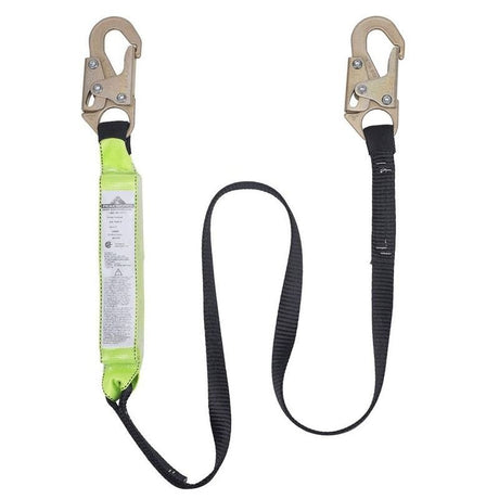 PEAKWORKS V8104706 6ft Shock Absorbing Lanyard w/ Snap Hooks - Mississauga Hardware Centre Inc