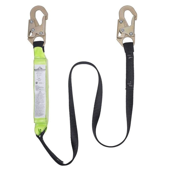 PEAKWORKS V8104706 6ft Shock Absorbing Lanyard w/ Snap Hooks - Mississauga Hardware Centre Inc
