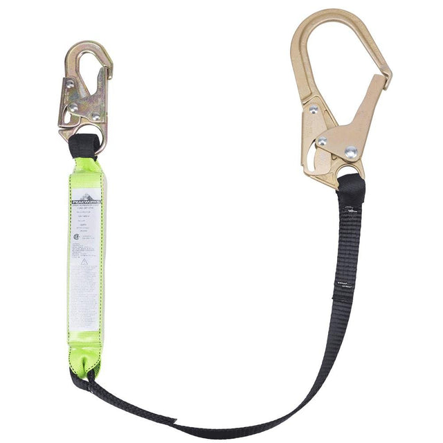 PEAKWORKS V8104724 4FT Shock Absorbing Lanyard (200 to 350 Lb Capacity) Single Leg w/Form Hook (Copy) - Mississauga Hardware Centre Inc
