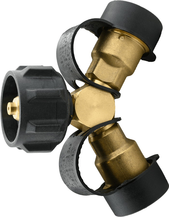 PRIMEGRIP 88 - 116 Propane Tank Y - Splitter - Mississauga Hardware Centre Inc