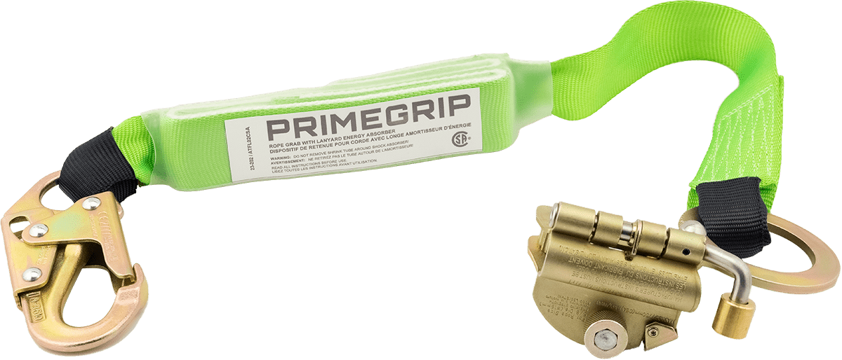 Primeline 23 - 202 Rope Grab with 2.5' Lanyard Energy Absorber - Mississauga Hardware Centre Inc