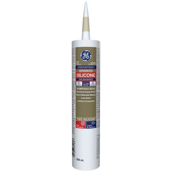 GE 300ml Advance Kitchen & Bath Silicone - Almond