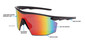 PYRAMEX PMXSPEC Spectrum Mirror Lens Safety Glasses with AF - Mississauga Hardware Centre Inc