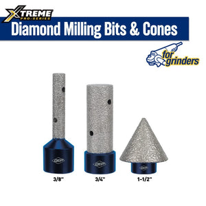 QEP 10052 3/4" (20mm) Diamond Milling Bit - Mississauga Hardware Centre Inc