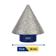 QEP 10066 1 - 1/2" (38mm) Diamond Milling Cone - Mississauga Hardware Centre Inc