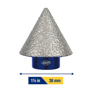 QEP 10066 1 - 1/2" (38mm) Diamond Milling Cone - Mississauga Hardware Centre Inc