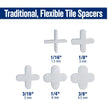 QEP 10336 3/16" Tile Spacers, Bag - 300 Qty - Mississauga Hardware Centre Inc