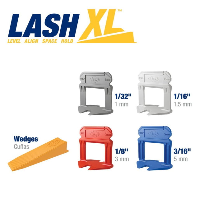 QEP 99769 LASH® XL 1/8" Clips - 100/Bag - Mississauga Hardware Centre Inc