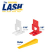 QEP 99783 1/8" LASH® Clips, Box - 1000 Qty - Mississauga Hardware Centre Inc