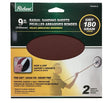 RICHARD 18183 - 2 9 IN. ROUND DRYWALL SANDING SHEET, VELCRO BACKING, 180 GRIT - Mississauga Hardware Centre IncRichard18183-2