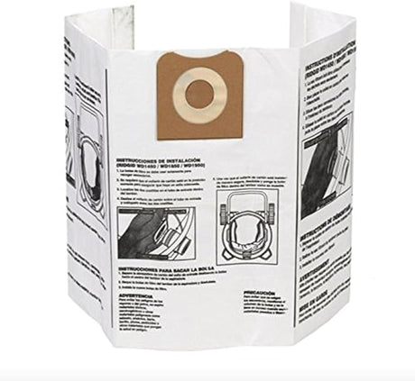 Ridgid VF3502 High - Efficiency Dust Bags - 2PK - Mississauga Hardware Centre Inc