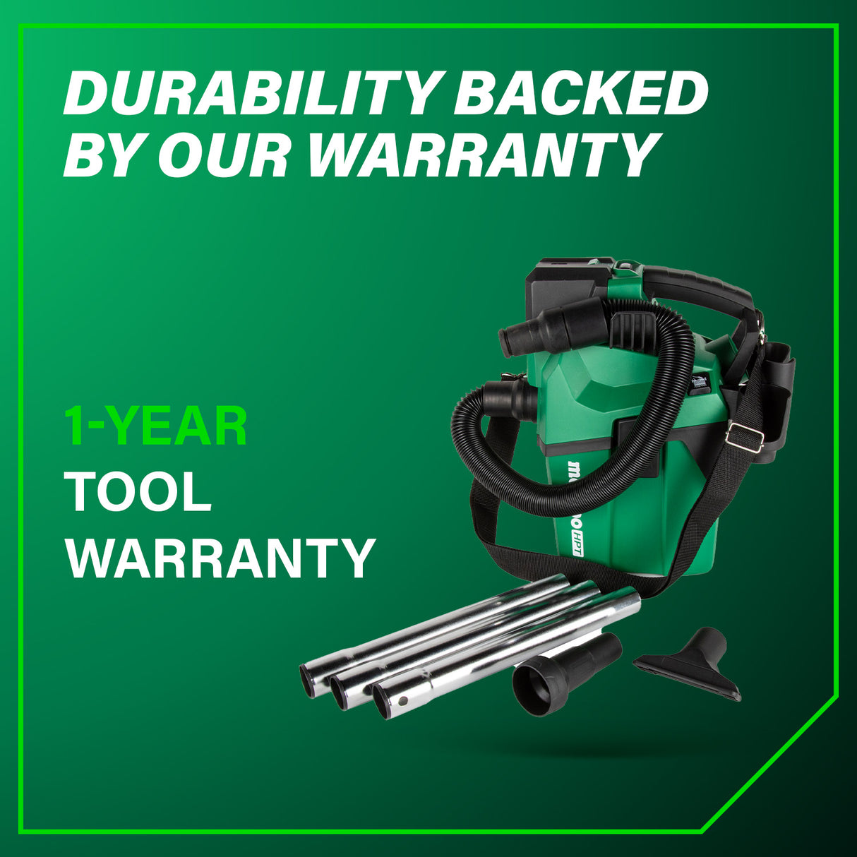 metabo HPT RP18DAQ4M 18V MultiVolt™ Cordless 1.6 Gallon Wet/Dry HEPA Vacuum (Tool Body Only)