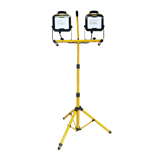 SHOPRO L002686 Twin Head 20,000LM LED Work Light With Tripod - Mississauga Hardware Centre Inc