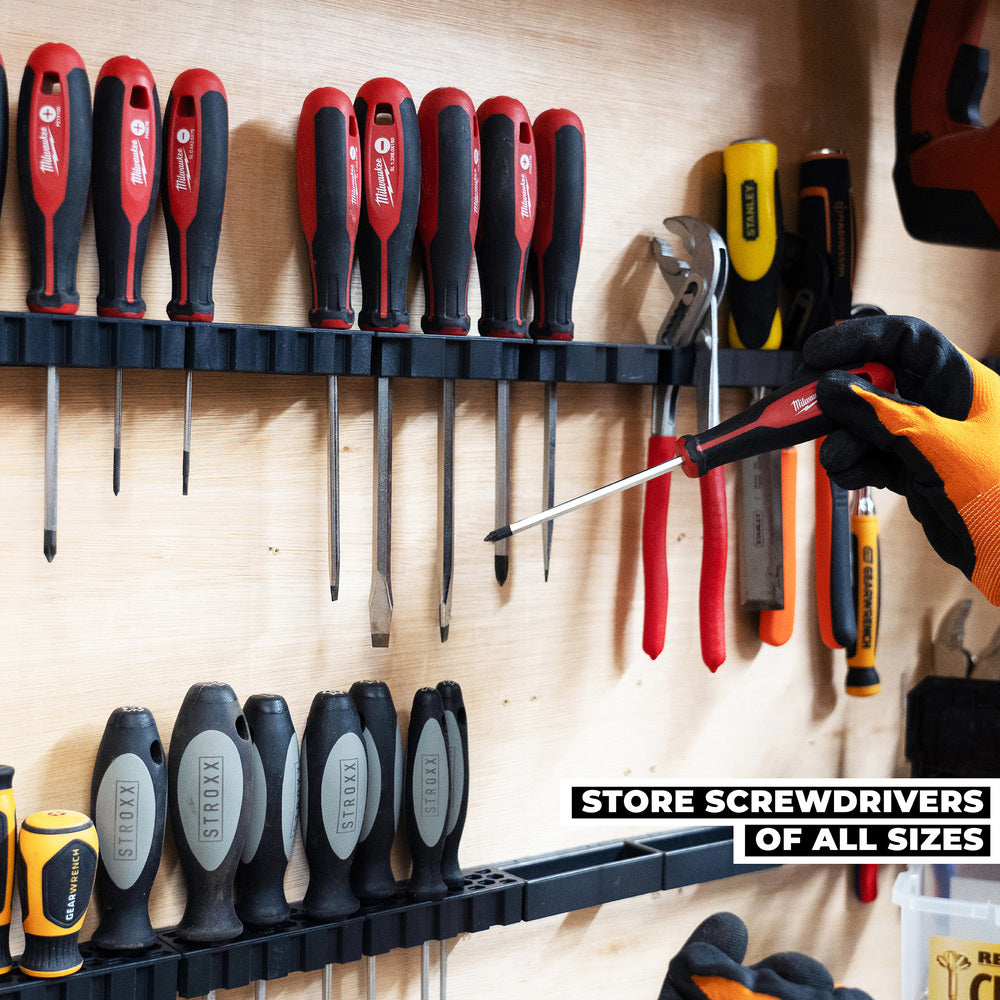 StealthMounts WH-BLK-SD-4 Wall Hive System Screwdriver Rack (4 Pack)