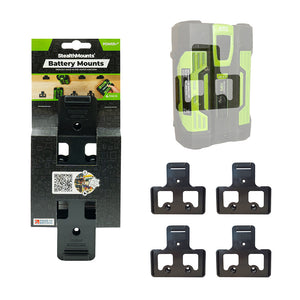 StealthMount BM-EG56-BLK-4 Battery Mounts for EGO (4 Pack) Black