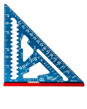 Squi.Jig Blue White & Red Fusion 4.5 inch Mini Pro Square - 3/16" Heel - Mississauga Hardware Centre Inc