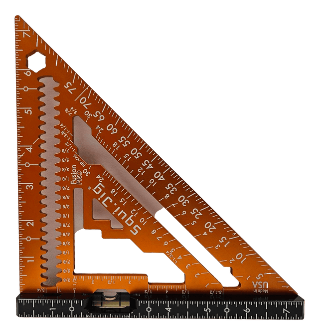 Squi.Jig Fusion Pro 7.5" Rafter Square - Limited Edition Orange - Mississauga Hardware Centre Inc