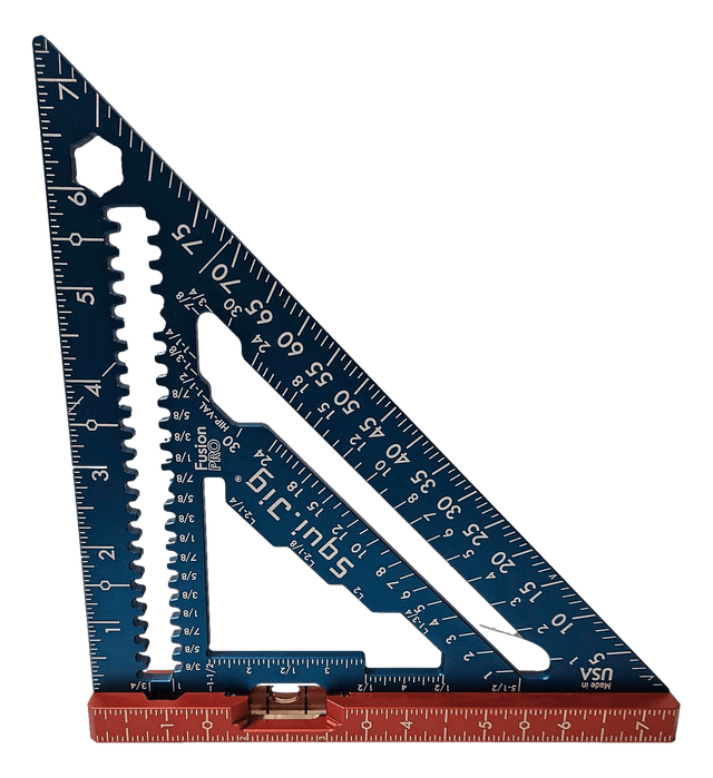 Squi.Jig Fusion Pro 7.5" Rafter Square - Limited Edition RWB - Mississauga Hardware Centre Inc