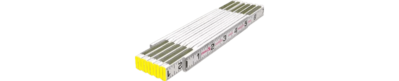 STABILA 80005 Type 600 Folding Rulers Oversize Brick (1/16ths, both edges, outside) | inch/inch - Mississauga Hardware Centre Inc