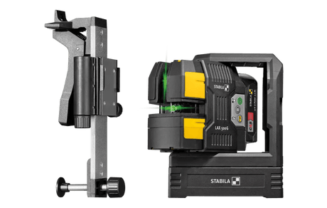 STABILA Cross - Line Laser LAX 500 G, 12 V System, 7 - Piece Set, with Rechargeable Battery and Charger - Mississauga Hardware Centre Inc