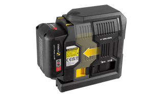 STABILA Cross - Line Laser LAX 500 G, 12 V System, 7 - Piece Set, with Rechargeable Battery and Charger - Mississauga Hardware Centre Inc