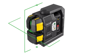STABILA Cross - Line Laser LAX 500 G, 12 V System, 7 - Piece Set, with Rechargeable Battery and Charger - Mississauga Hardware Centre Inc