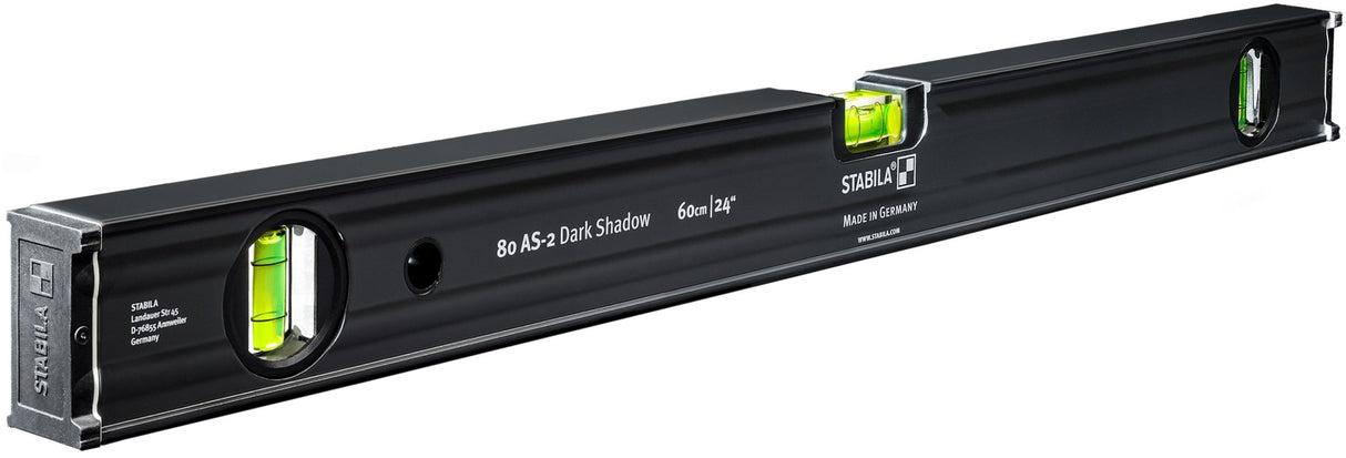 STABILA Stabila Dark Shadow Type 80 - AS 24 Inch & 48 Inch Level Set - Mississauga Hardware Centre Inc