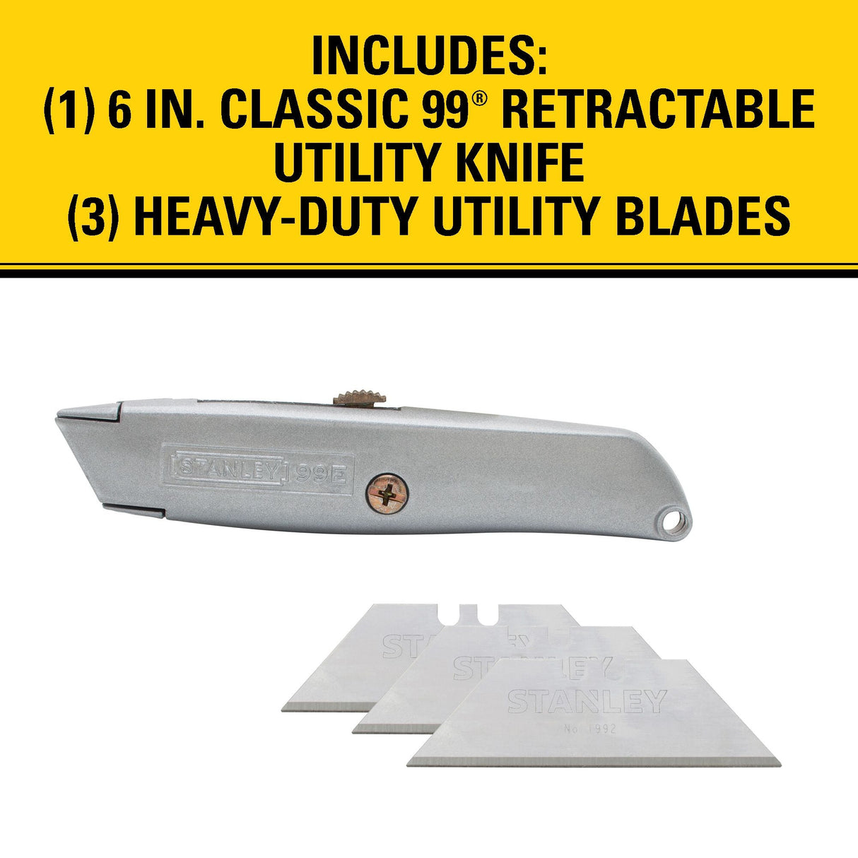 STANLEY 10 - 099 6 in Classic 99® Retractable Utility Knife - Mississauga Hardware Centre Inc