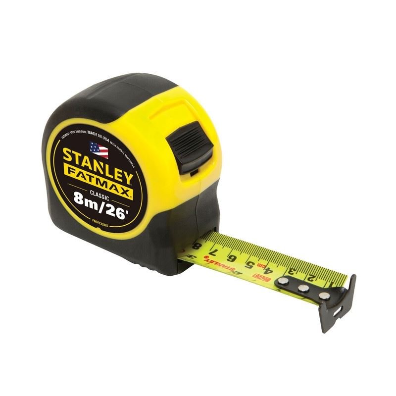 STANLEY FMHT33826S 1 - 1/4" x 26'/8m Fatmax Tape Measure - Mississauga Hardware Centre Inc