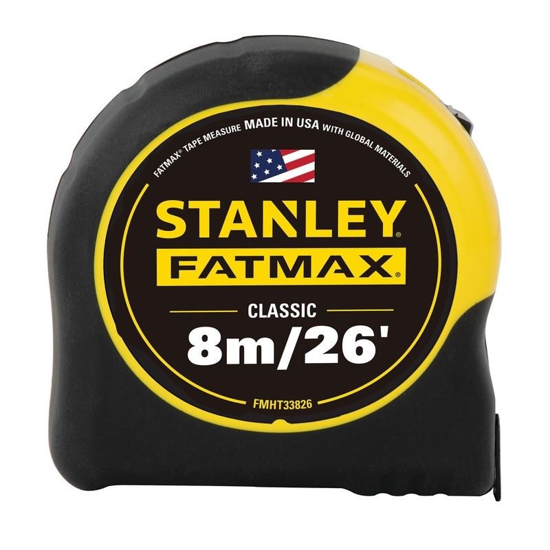 STANLEY FMHT33826S 1 - 1/4" x 26'/8m Fatmax Tape Measure - Mississauga Hardware Centre Inc