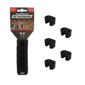 StealthMount OM - ATM - BLK - 5 1/4 in Fitting Air Tool Mounts, 5 Pack - Mississauga Hardware Centre Inc