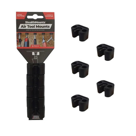 StealthMount OM - ATM - BLK - 5 1/4 in Fitting Air Tool Mounts, 5 Pack - Mississauga Hardware Centre Inc