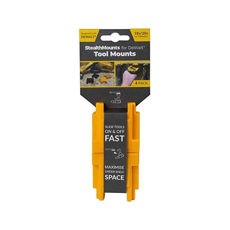 StealthMount - TM - DW18 - YLW - 4 - Tool Mount for DeWalt 20V Tools - Mississauga Hardware Centre Inc