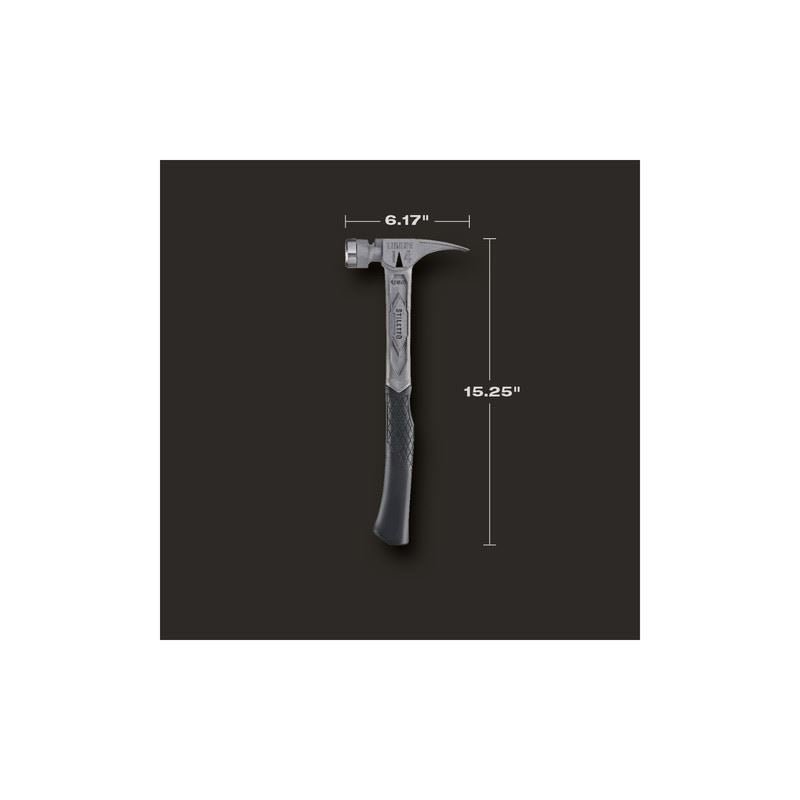 STILETTO TIB14RMC TIBONE 14oz Milled Titanium Framing Hammer - Mississauga Hardware Centre Inc